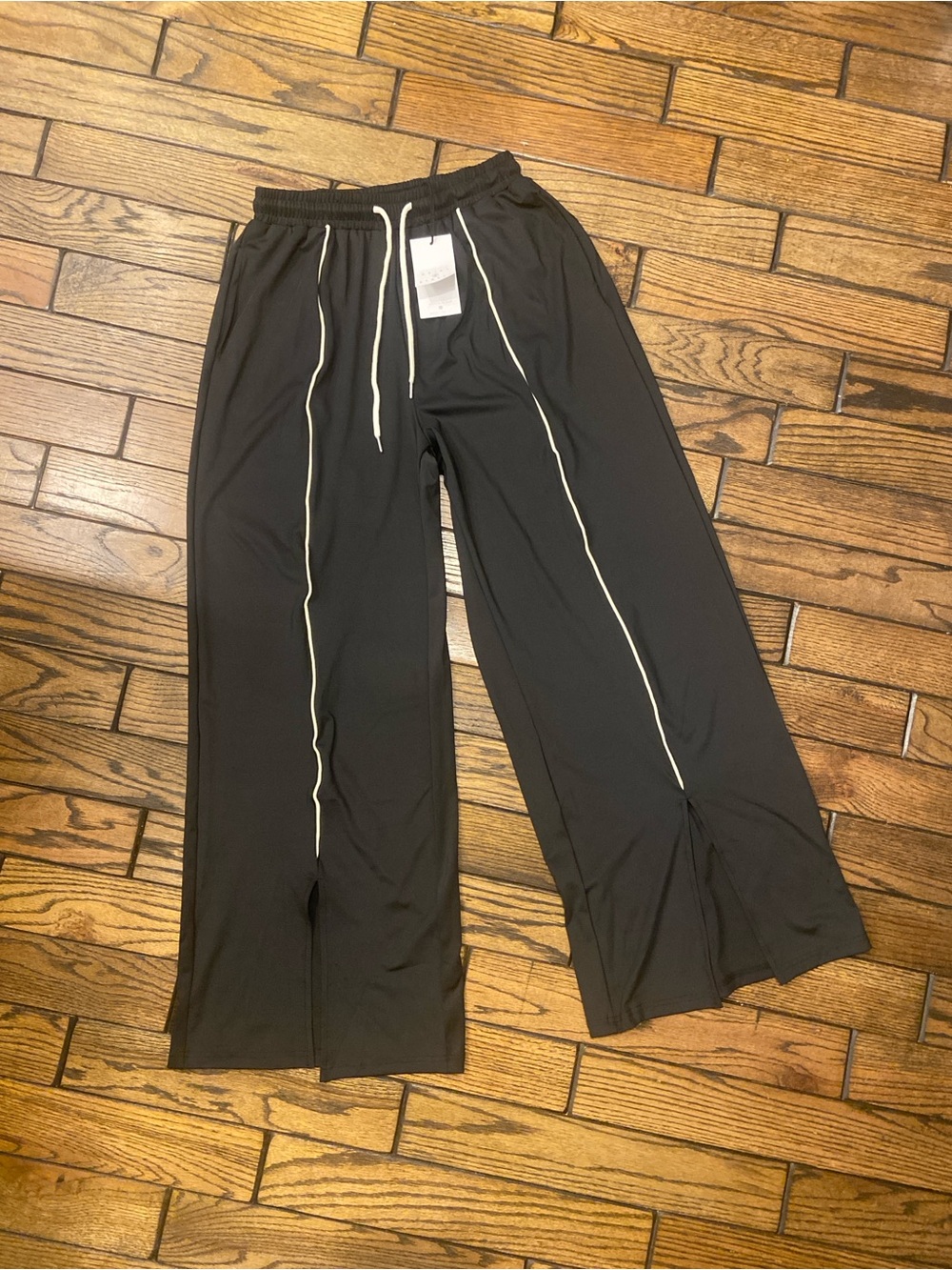 Daisy Street Wide-Leg Track/Travel Pants with Pockets for Tall Girls